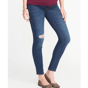 Old Navy Maternity Side-Panel Rockstar Jeans